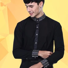 Новое поступление Для мужчин танец рубашка черепаха Средства ухода за кожей шеи с длинным рукавом Для мужчин S Костюмы для латиноамериканских танцев Рубашки для мальчиков Костюмы для бальных танцев танцевальная верхняя одежда для Одежда для танцев