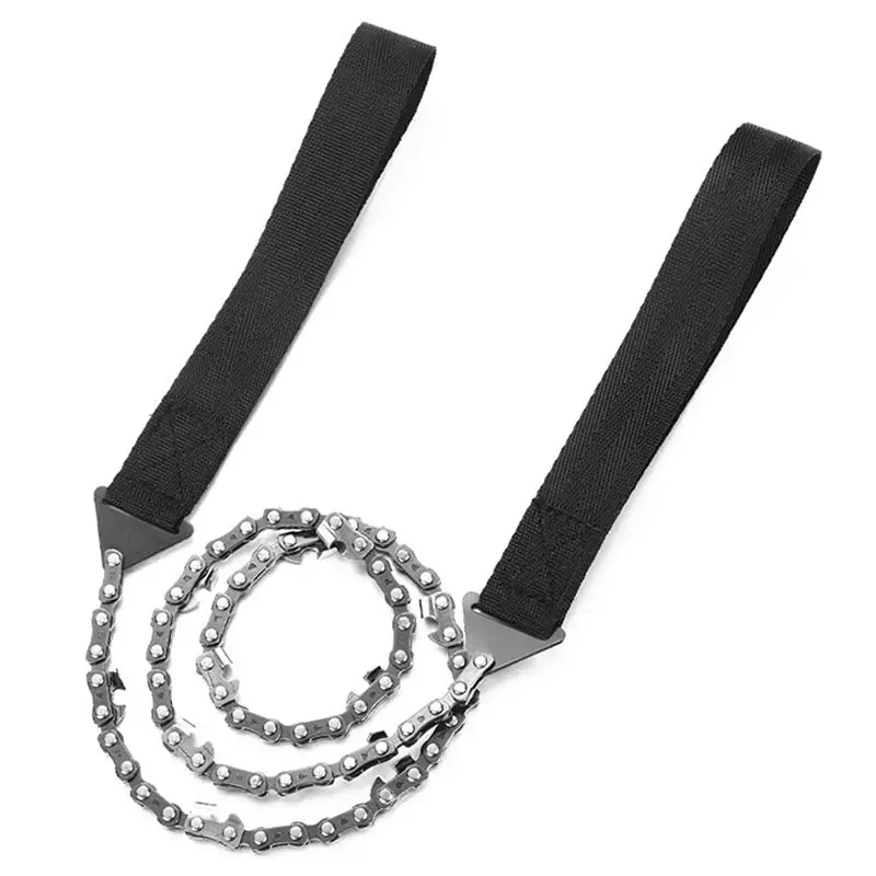 

Emergency Household Gardening Hand Chain Saw with Nylon Bag Outdoor Survival Pocket Hand Chain Saw 65cm Camping Hiking