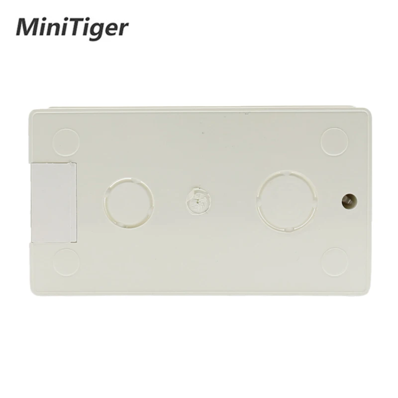 Minitiger распределительная коробка для монтажа в стену внутренняя кассета белая задняя коробка 137*83*56 мм для 146 мм* 86 мм Стандартный сенсорный выключатель и розетка