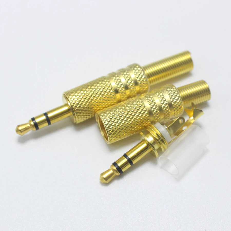 EClyxun 100 шт. позолоченный RCA штекер 3,5 мм 2/3 полюс моно/стерео аудио гнездо с пружинной 3,5 двойной трек наушников Adatper разъем