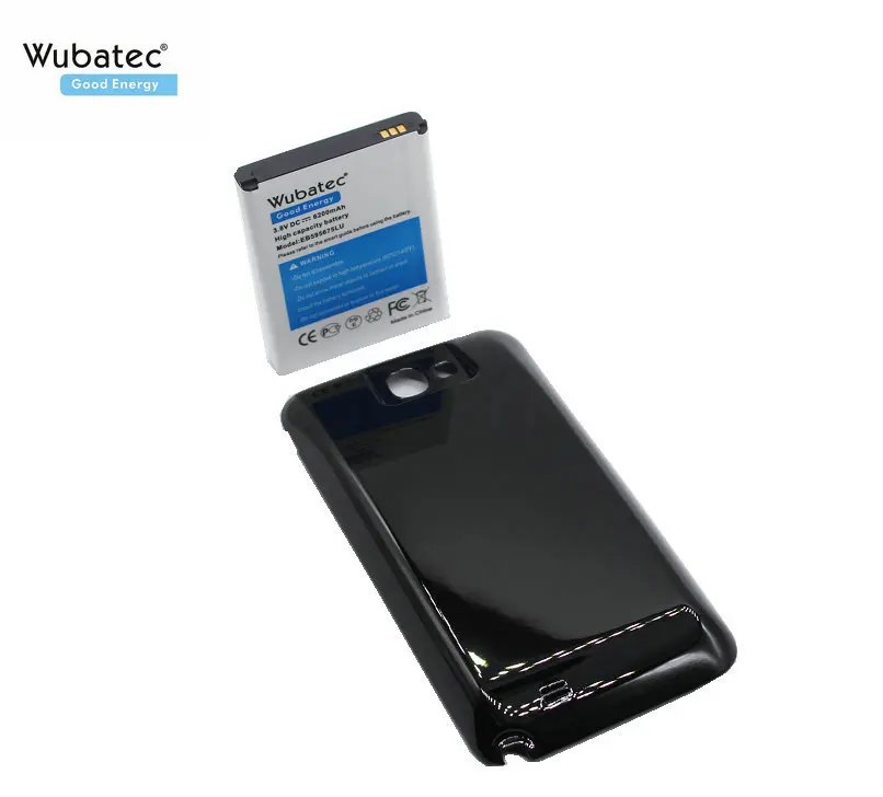 Wubatec 1x6200mAh Note2 EB595675LU расширенная батарея для Samsung Galaxy Note 2 N7100 E250 LTE N7105 N7102 T889 i605 i317 R950