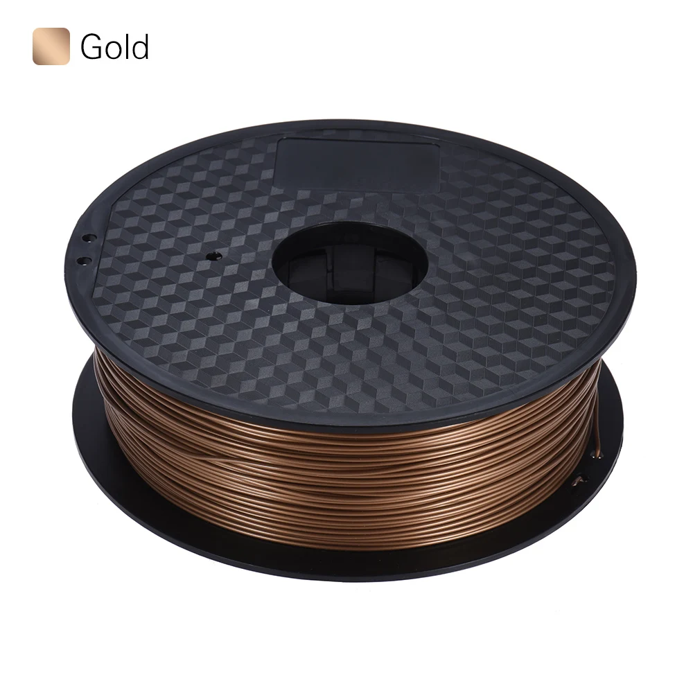3d принтер Pla нити 1,75 мм 1 кг/0,02 фунтов точность+/-1,75 мм ABS/PLA 3D-принтер мм Filamento материал для ender 3 pro - Цвет: Gold PLA