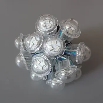 

New WS2811 led pixel module 26mm IP67 waterproof Transparent Cover DC12V full color LED light Pixel Module