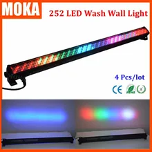 rgb led dmx стены мыть свет шайба DMX512 indoor Сценическое освещение Прожекторы декоративные огни 4 шт./лот