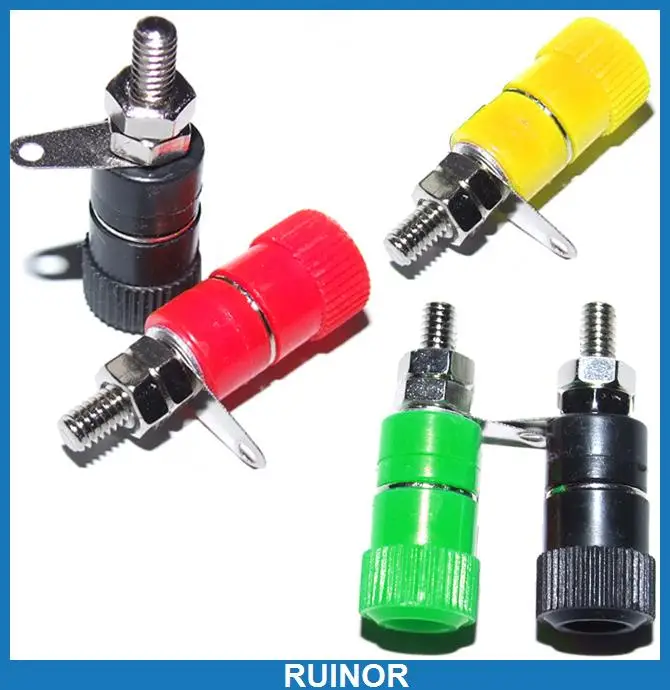 

16pc 4 Color Binding Post Speaker Cable for Banana Plug
