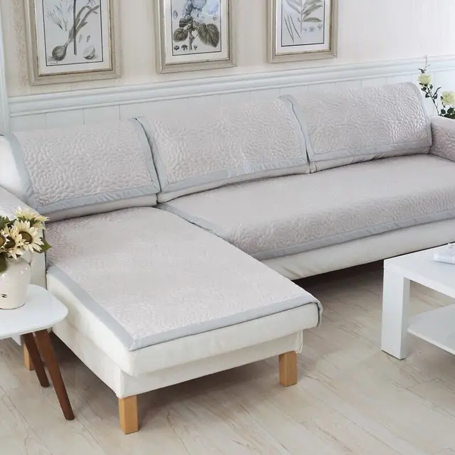 1pc Sofa Cover Modern Furniture Covers Sectional Slipcovers Couch Protectors For Living Room Brief Quilted Grey Brown Beige In From Home
