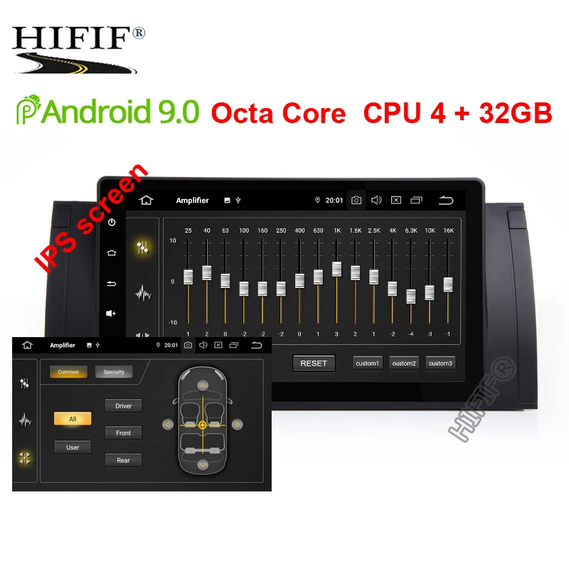 Best 9 inch 1024x600 HD Touch Screen 1 din Android 9.0 Car Multimedia Radio Stereo for BMW E39 E53 X5 Wifi 4G Bluetooth DVR RDS USB 0