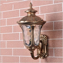 WOERFU Европейский настенный светильник для прохода, балкона, двора, Ретро освещение, 110 В, 220 В, водонепроницаемые уличные настенные лампы