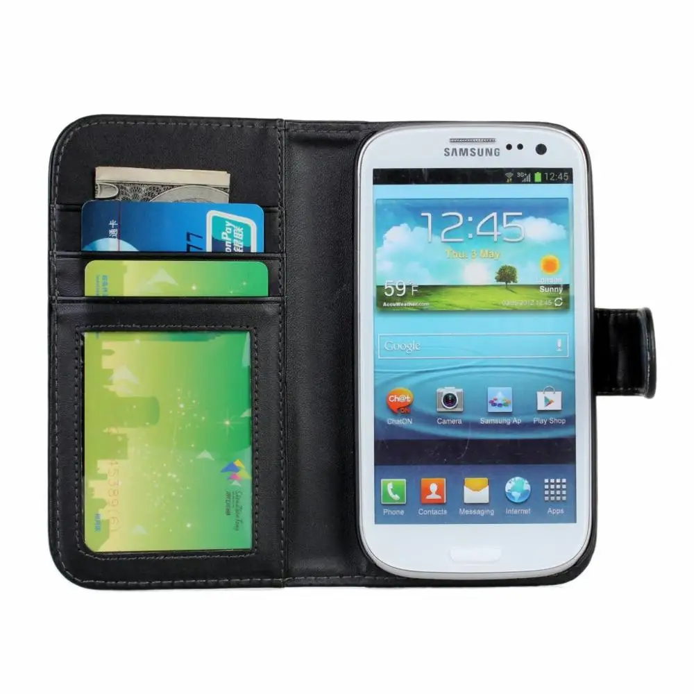 Case For Samsung Galaxy S3 Mobile Phone Accessories Wallet Flip PU ...