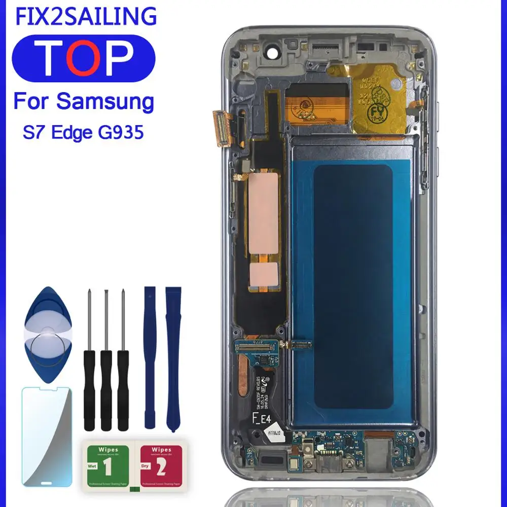 5 ''Супер AMOLED LCD для SAMSUNG Galaxy s7 edge G935 G935F ЖК дисплей сенсорный экран дигитайзер с