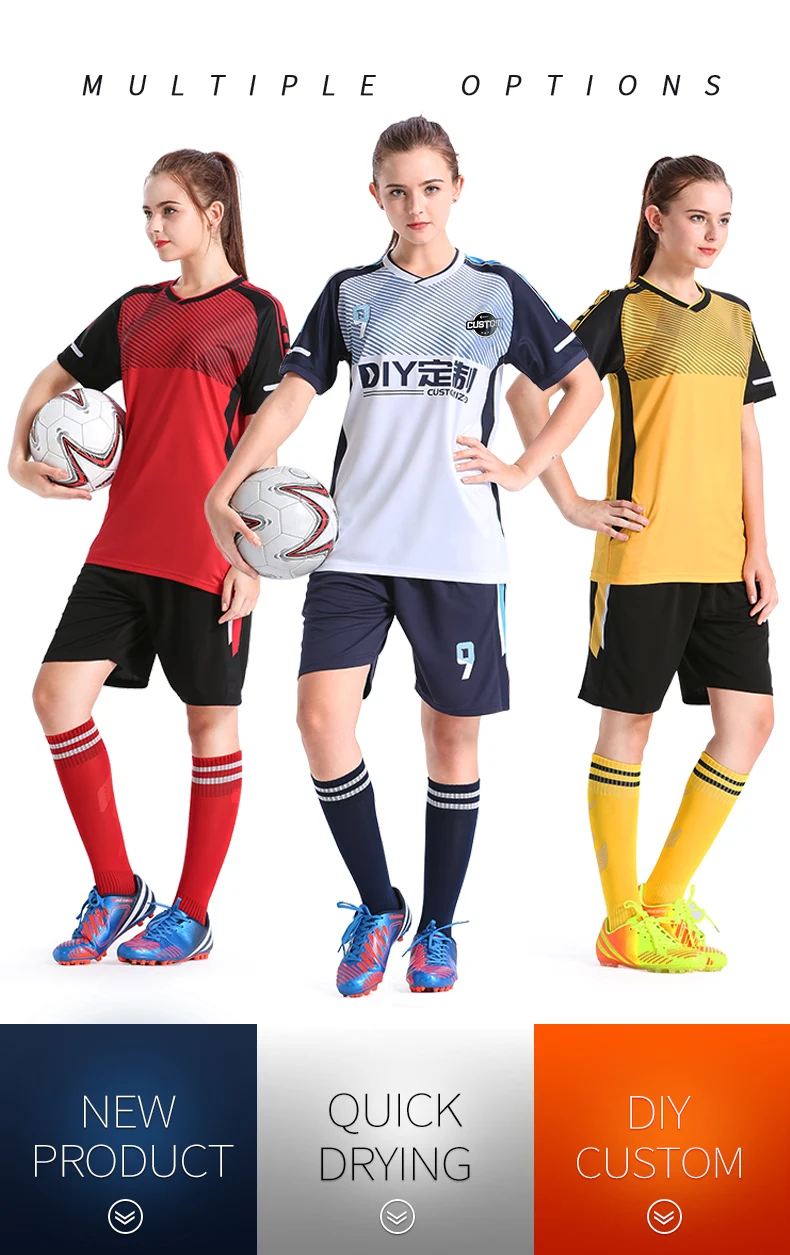 Футбольная форма для взрослых Survetement, футбольные майки для девочек, полиэстер, тренировочная футболка для команды, быстросохнущая Спортивная одежда на заказ