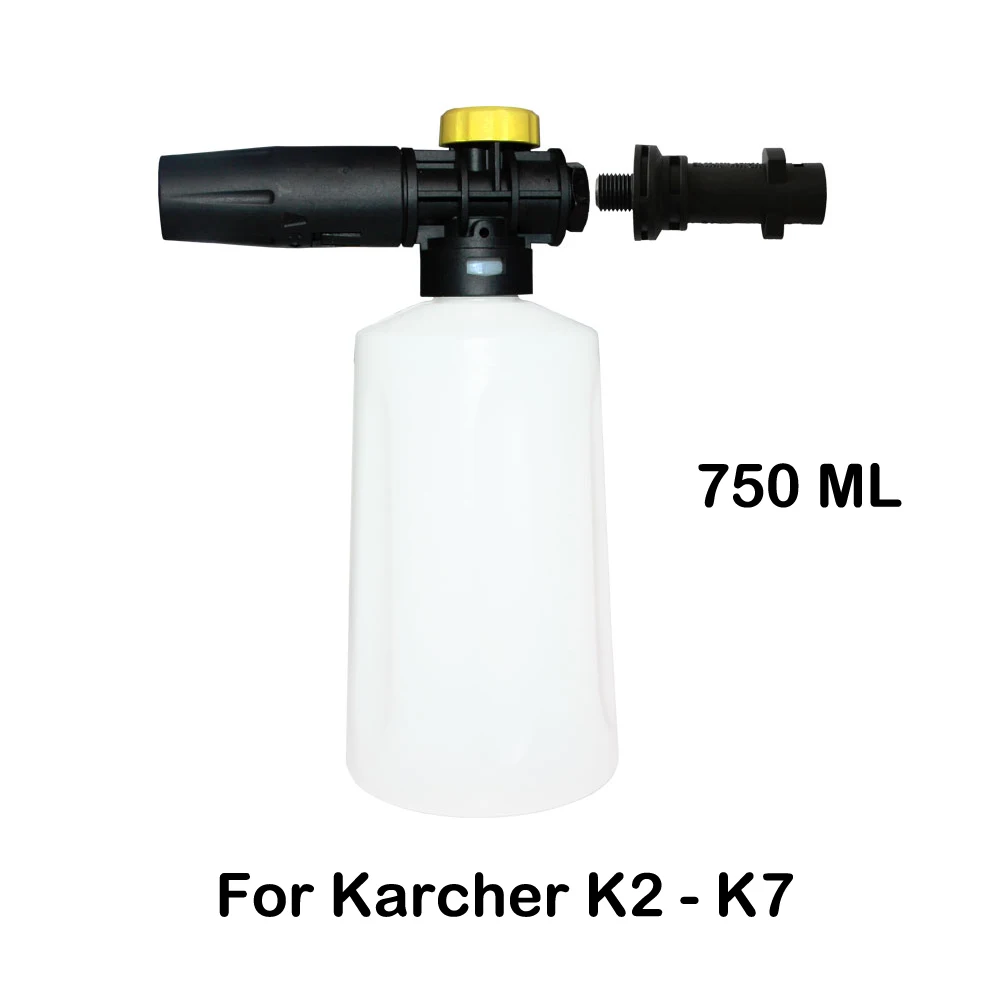 

750 Ml Bubble High Pressure Washer Foam Wash Gun Car Threaded Hole Gun Big Capacity Water Can For Karcher K2-K7