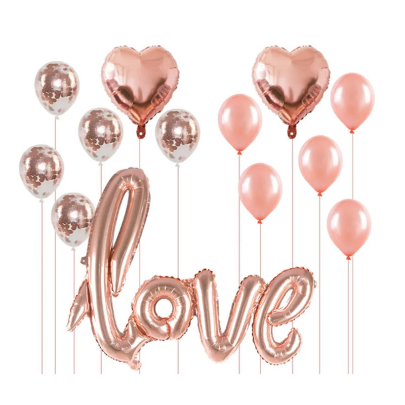 

16-inch latex aluminum balloon birthday wedding proposal Christmas party party scene layout supplies