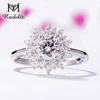 Kuololit – bague de fiançailles en Moissanite pour femme, en argent massif 925, 0,8 ct, bijou fin, cadeau de mariage ► Photo 3/6