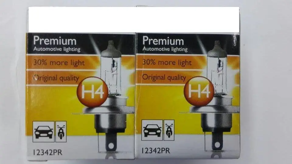 2 шт H4 HB2 12V 60/55W P43t-38 12342PR 5000-6000K 9003 автомобильный головной светильник s белый светильник автомобильная лампа(DC/12 V