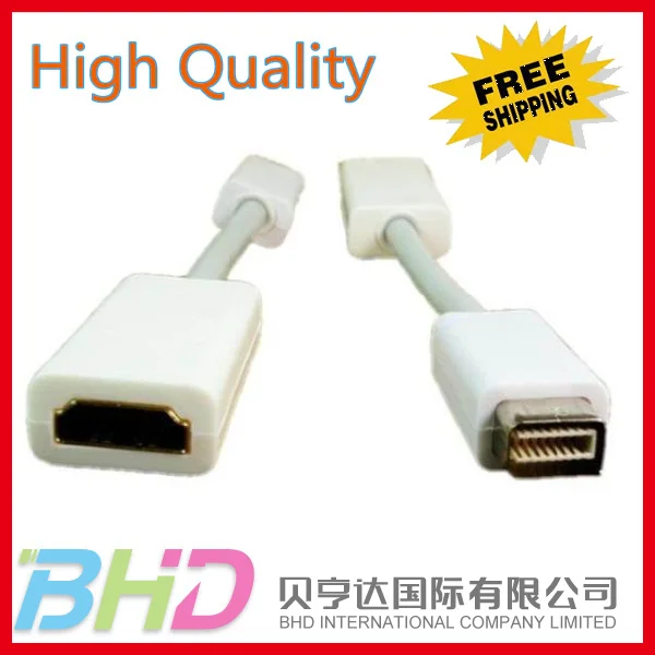 Free shipping! new MiniDVI to HDMI cable adapter the 1080P mini DVI Cable for laptop | Электроника