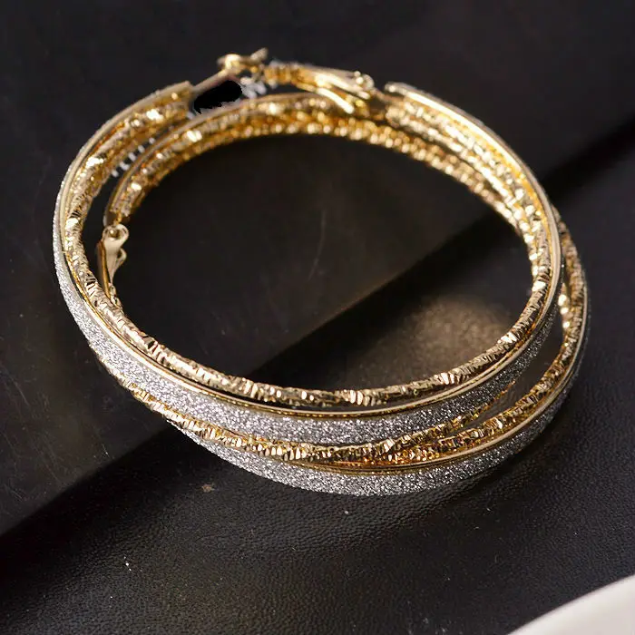Американские серьги в стиле ретро, матовое кольцо для ушей, очаровательные модные аксессуары, кольцо для ушей, элегантное классическое круглое Горячее предложение