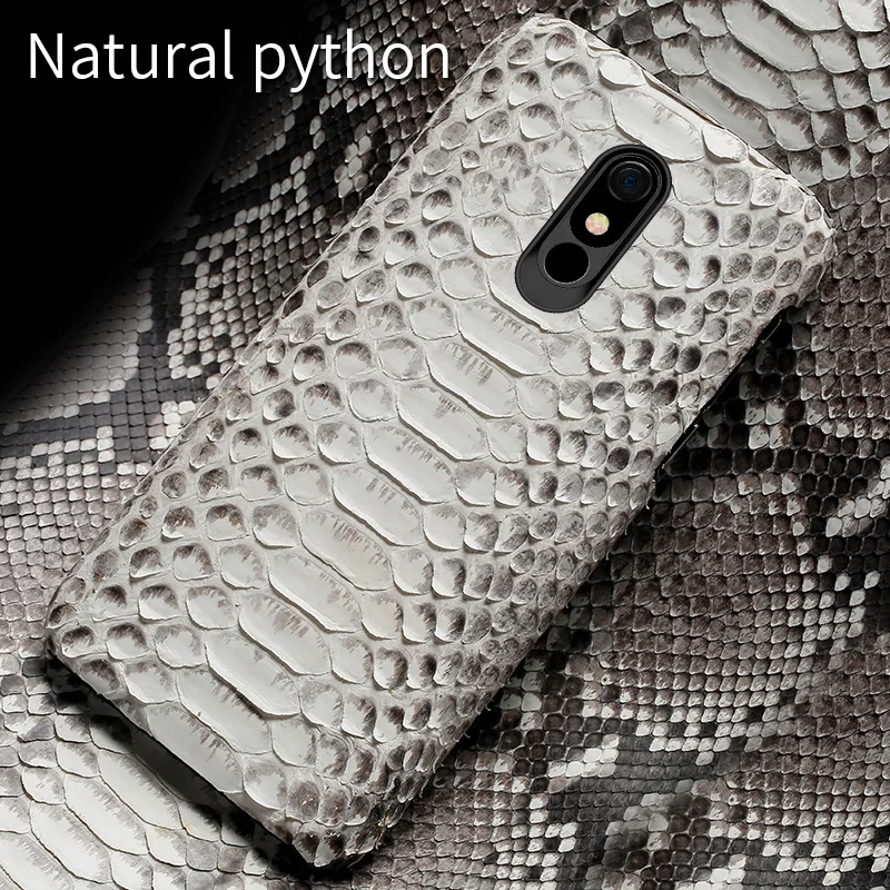 100% Genuine Snakeskins Leather Phone case For LG Stylo 5 Covers Luxury Cases for LG Stylo 4 V40 V50 G7 G8 ThinQ G8s ThinQ G6 G5