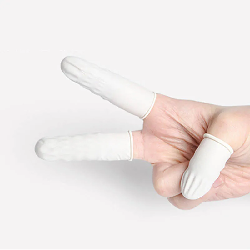 100 шт пальчиковые кроватки натуральный латекс портативные многофункциональные одноразовые защитные резиновые перчатки нетоксичные