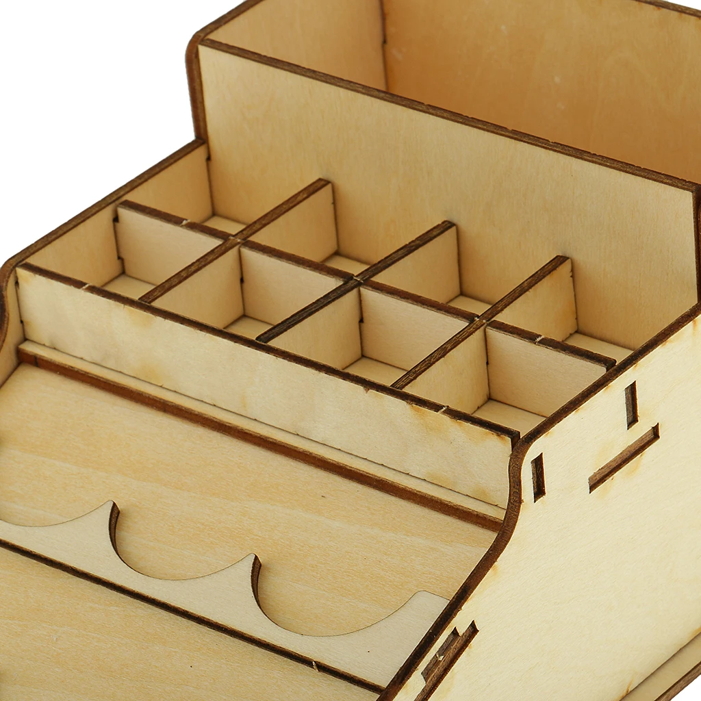 Wooden Epoxy Tools Storage Stand Holder Paints Bottle Rack Organizer for Hobbies #4