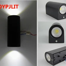 10 шт. IP65 Открытый водонепроницаемый столбик cob светодиодный настенный светильник с двумя головками, балкон сад двор Точечный светильник 1 Вт, теплый белый, холодный белый