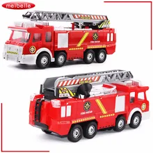 Toy Truck In Original Box Fireman Sam Toys Fire Truck With LED Siren Toys For Boy Educational Toy Water Gun Camion De Bomberos