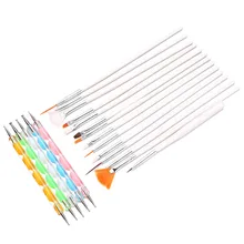 20 шт./компл. Новые кисти для ногтей наборы и наборы Ласточка ручка Рисование Живопись ручка Профессиональный маникюр Дизайн ногтей щетки для полировки