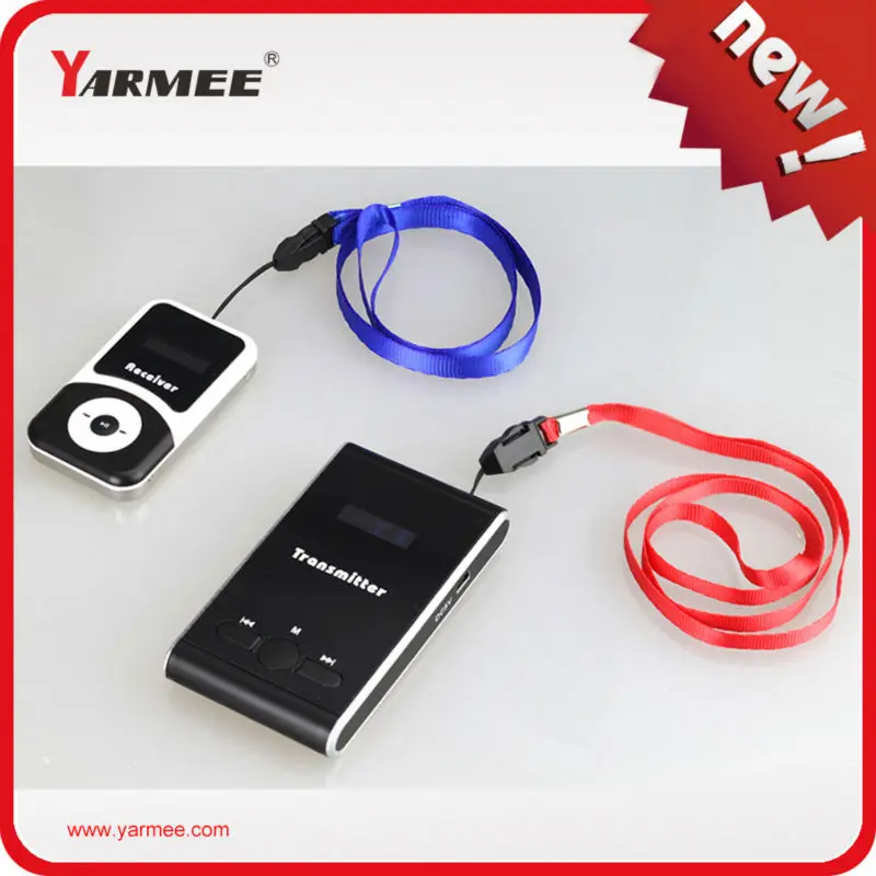 YARMEE YT100 font b wireless b font tour guide system whisper guide transmitter and receiver 1