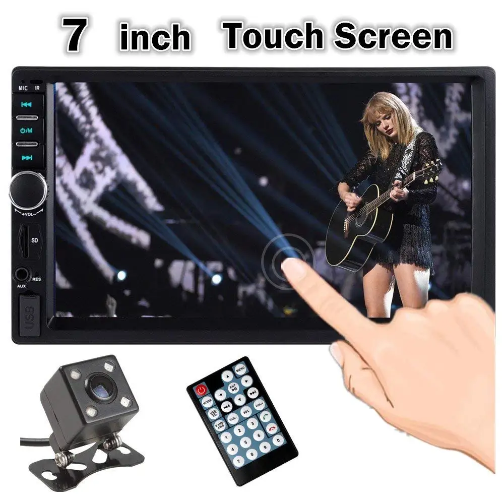 Nuevo 2 Din coche reproductor Multimedia Central GPS navegador coche Radio Bluetooth MP5 reproductor automotriz DVD AUX USB SD Coche estéreo de Audio