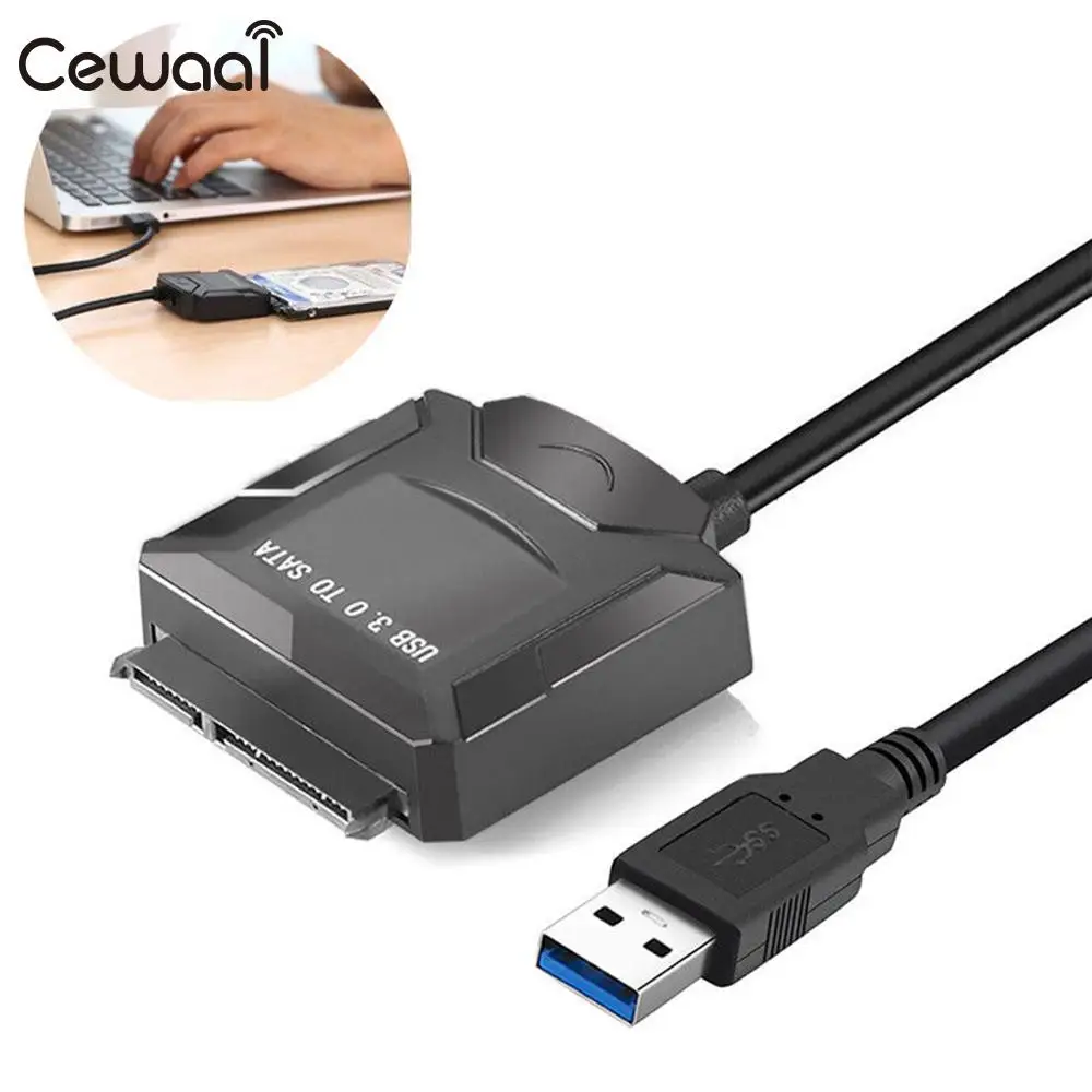 

Hard Disk Adapter Hard Drive Adapter HDD Adapter SATA III To USB 3.0 Desktop High Speed PC Portable 2.5/3.5 Inch