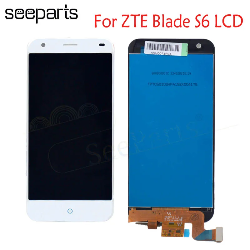 

AAA Quality LCD ZTE Blade S6 Display Touch Panel Mobile Screen Digitizer Assembly Phone Parts ZTE S6 LCD With Tools