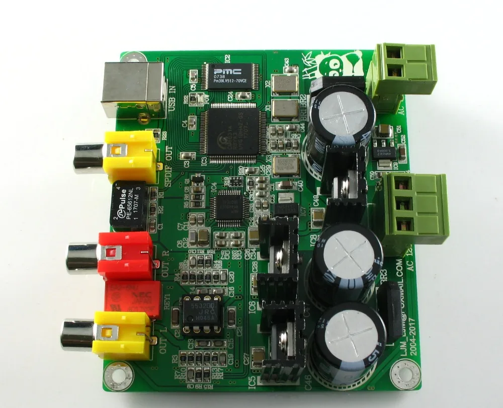 CM6631A + AKM4490 DAC decoder board USB input Analog signal output Supports sampling 32-bit 384K
