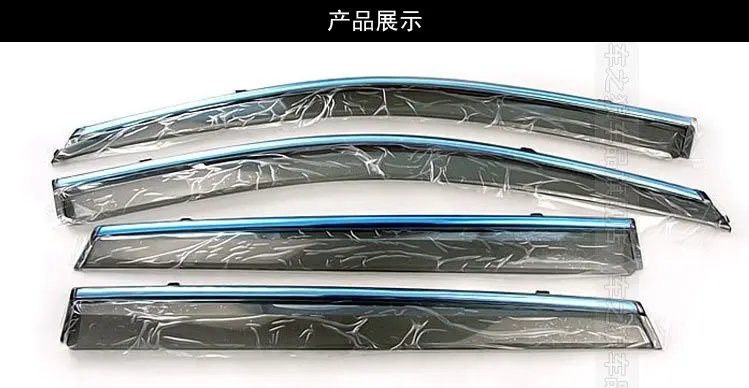 Side Window Sun Shield Visors Vent Rain Wind Deflector Guard Fit For Honda Civic 2012