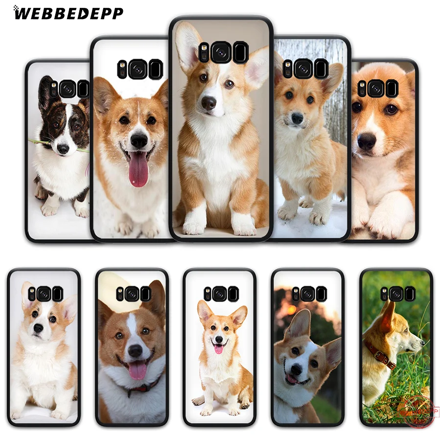 WEBBEDEPP Corgi мягкий чехол для Samsung A6 A7 A8 A9 J6 2018 S6 S7 S8 S9 S10E S20 Ultra Note 8 9 10 Lite Plus | Мобильные