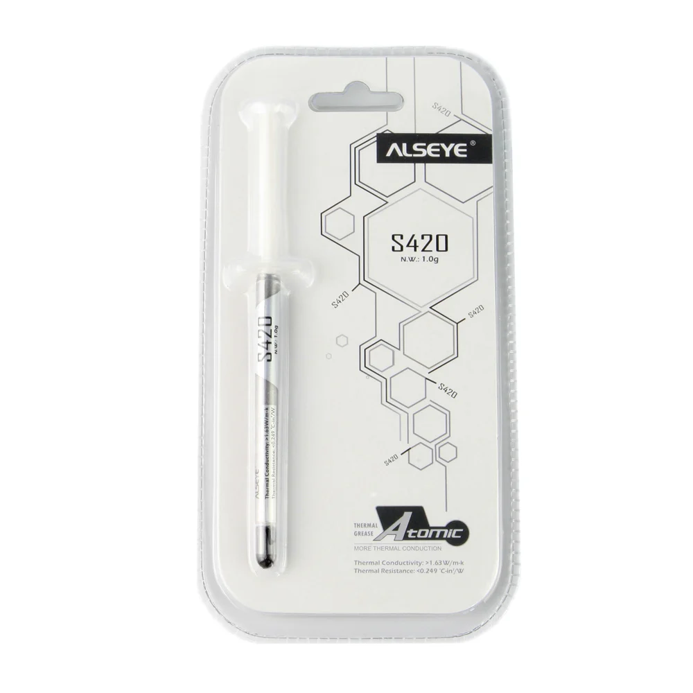 ALSEYE thermal grease S420 white high performance thermal pasta for radiator / CPU cooler / VGA cooler ALSEYE thermal grease S420 white high performance thermal pasta for radiator / CPU cooler / VGA cooler