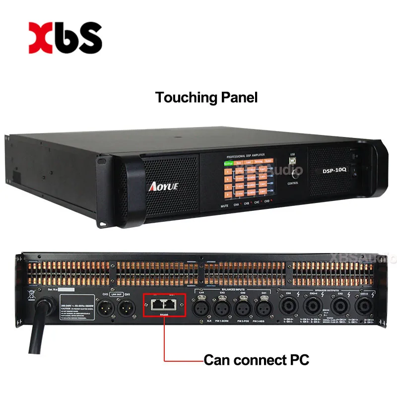 

The newest 4 Channels 1300w*4 Audio Professional Power Amplifier DSP DSP10Q