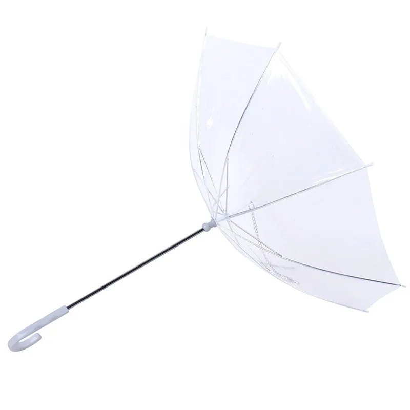 1 шт. прозрачный зонтик для собак и кошек со встроенным поводком портативный зонтик для щенков сухой в дождь