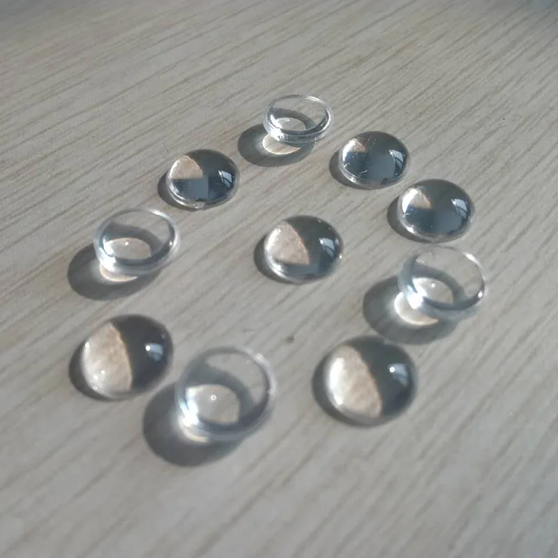 

10PCS 25mm 28mm Dia Optical PMMA Plastic Focal Length 18mm 90mm LED Plano Convex DIY Condensing Glass Lens Optics Element