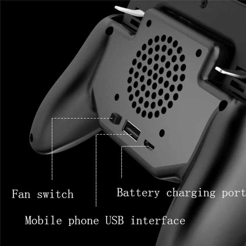  Pubg mobile game trigger controller holder pubg gamepad joystick Cooler Fan with 2000mAh &4000mAh p