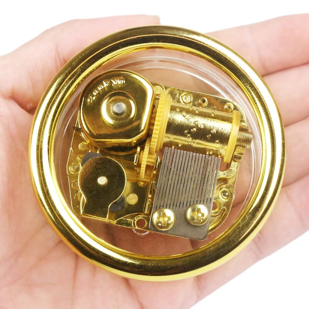 

Sinzyo Acrylic Endless love Music Box Birthday Gift For Christmas Valentine's day gift Wedding Souvenir Circular transparent