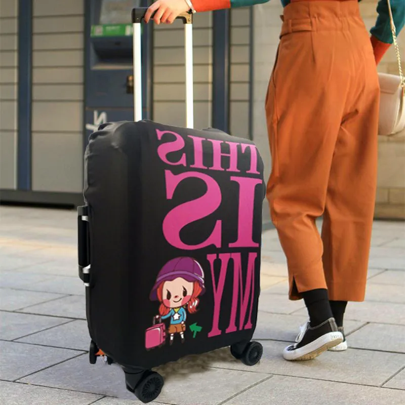 Fashion Colorful Trolley Suitcase Elastic Dust Bags Luggage Protective Cover For 18 to 30 inch Case Travel Accessories Fashion Colorful Trolley Suitcase Elastic Dust Bags Luggage Protective Cover For 18 to 30 inch Case Travel Accessories