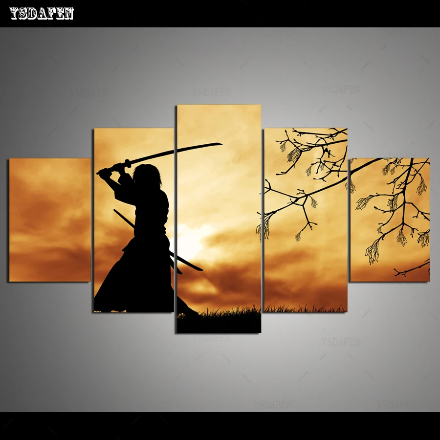 HD print olieverf Film modulaire foto Scenery poster kind room decor woondecoratie 5 stks canvas