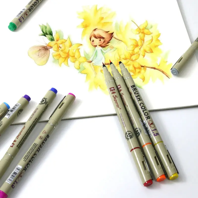 Офисные Маркеры для манги и мягкие маркеры письма 12 видов цветов|art markers|markers