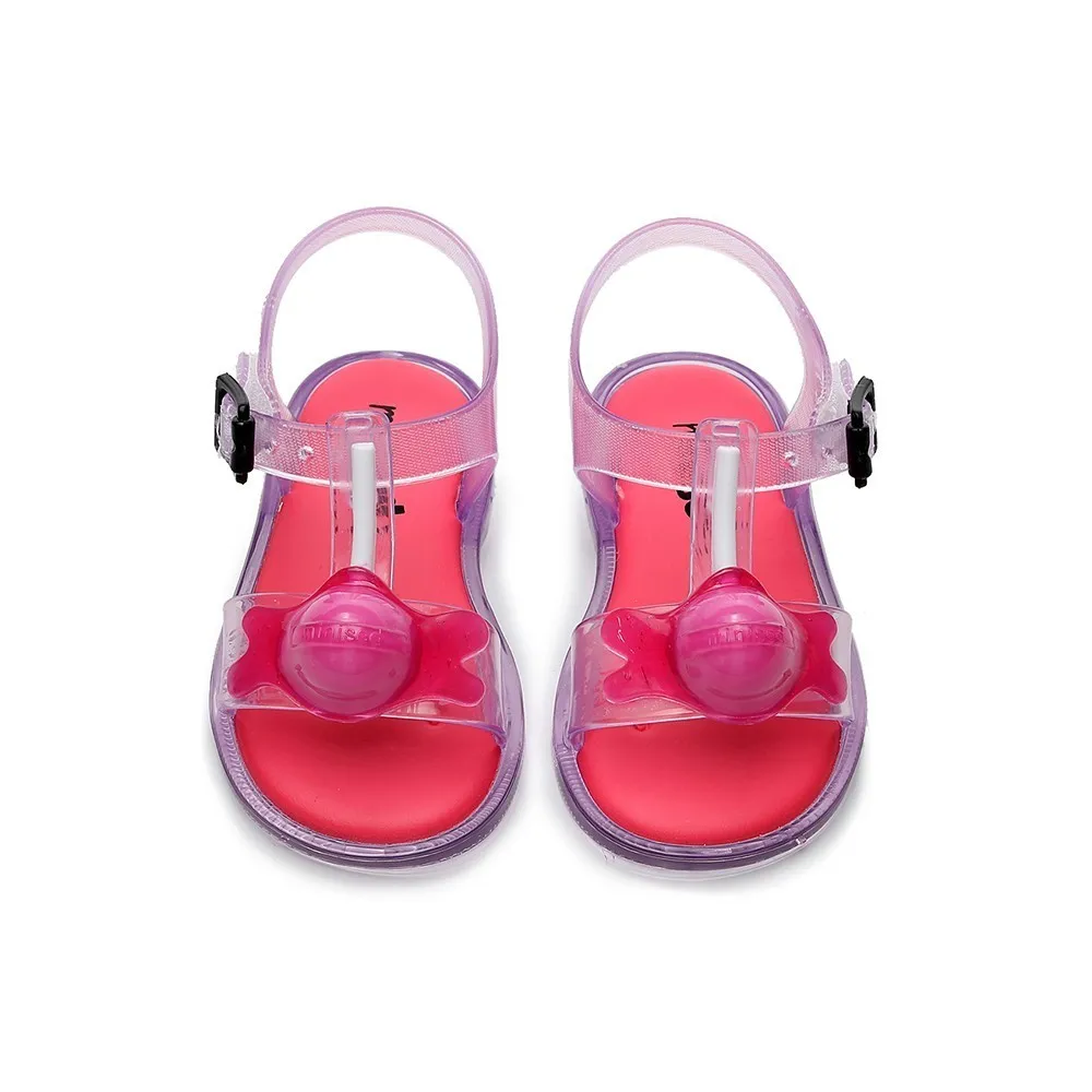 Мини сандалии Melissa с 3D леденцами Новинка лета 2019 желейные туфли для девочек