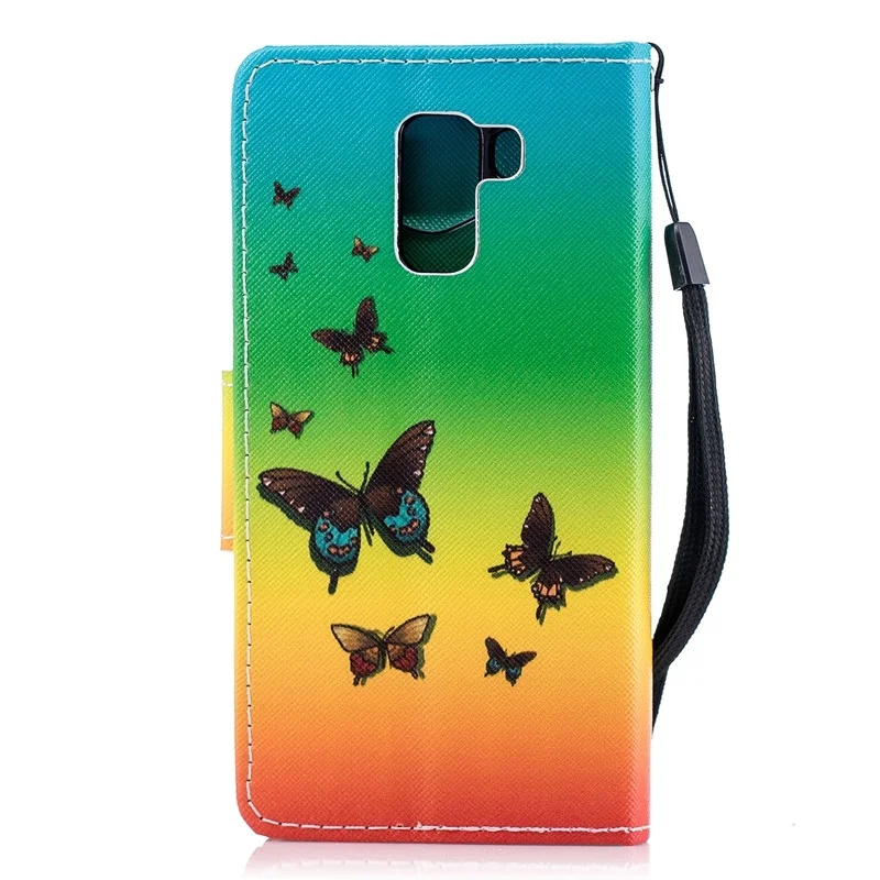 Чехол для huawei P20 lite случае Роскошные мультфильм цветочный Бумажник кожаный чехол