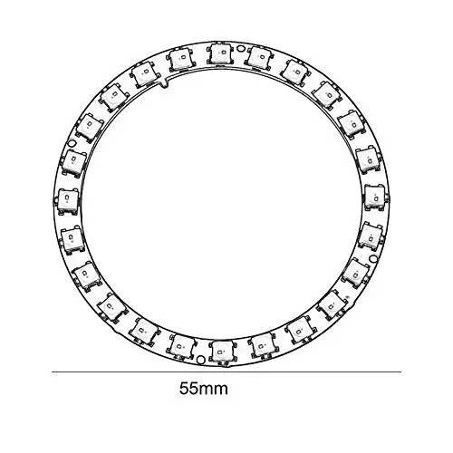 WS2812B 5050 RGB LED Ring 24Bit + интегрированные драйверы для Arduino|Светодиодные ленты| |