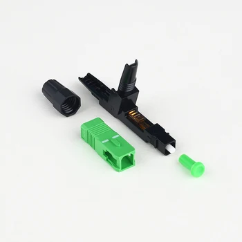 

100PCS SC/APC 60mm Quick Connector FTTH Optic Fiber SC APC Fast Connector H01-60