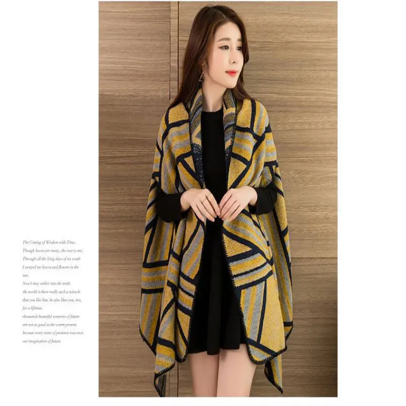 Cena 2019 zimowe damskie chusty kobiety szalik Pashmina Cashmere poncho i peleryny chusta szal hidżab chustka Cachecol Foulard Femme