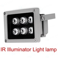 Uxiliary инфракрасный свет 6 сильный светодиодный Диапазон ночного видения 50 м алюминиевый осветитель лампа для безопасности CCTV IP камера