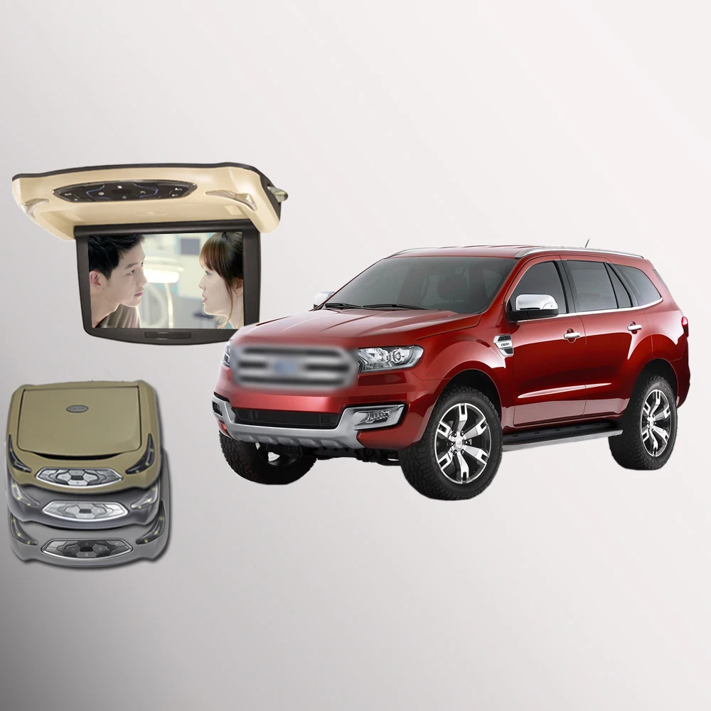 BigBigRoad для Ford Everest Автомобильный светодиодный цифровой экран на крыше с
